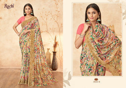 Ragaa Georgette 15 Ruchi Sarees Supplier