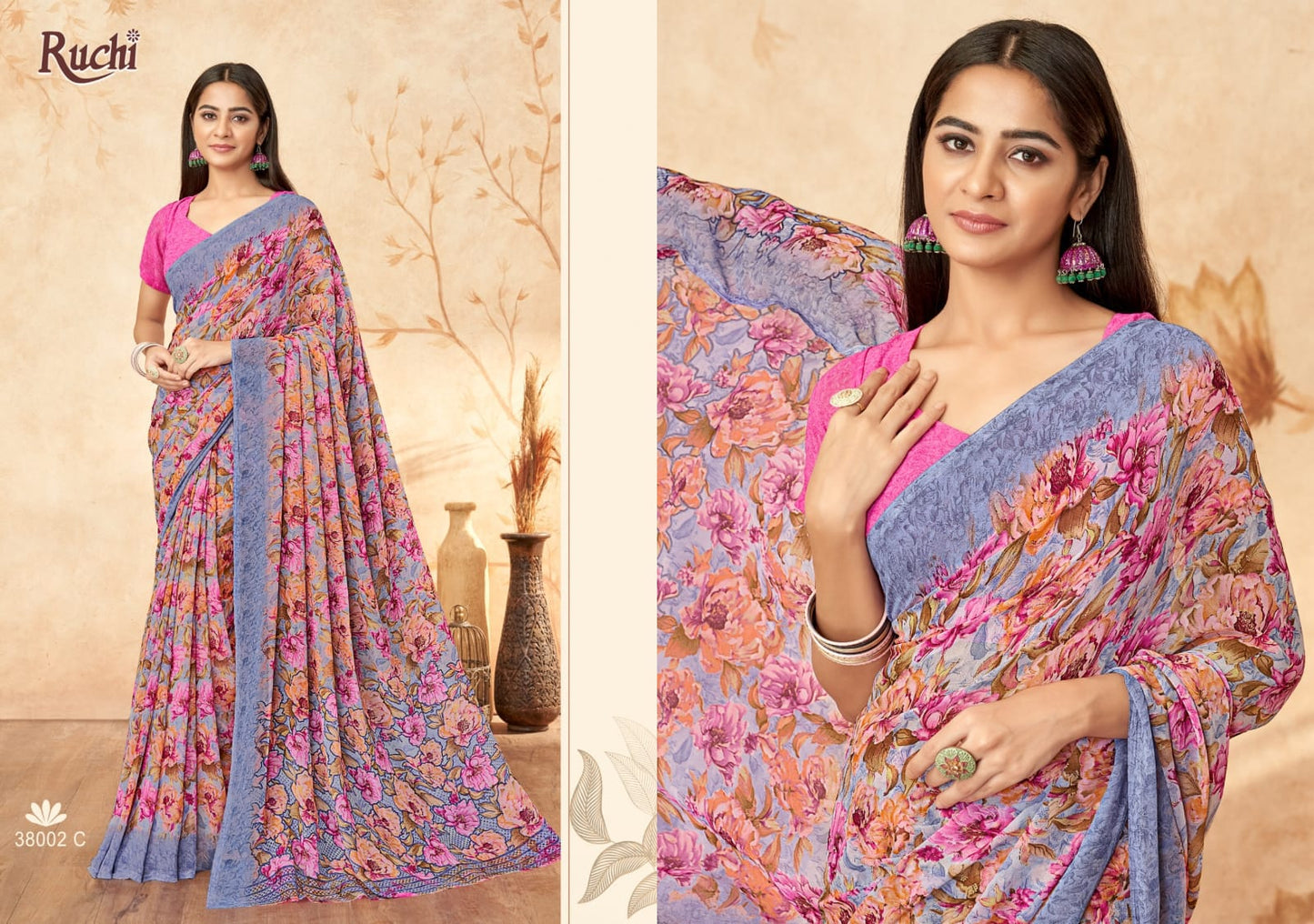 Ragaa Georgette 15 Ruchi Sarees Supplier