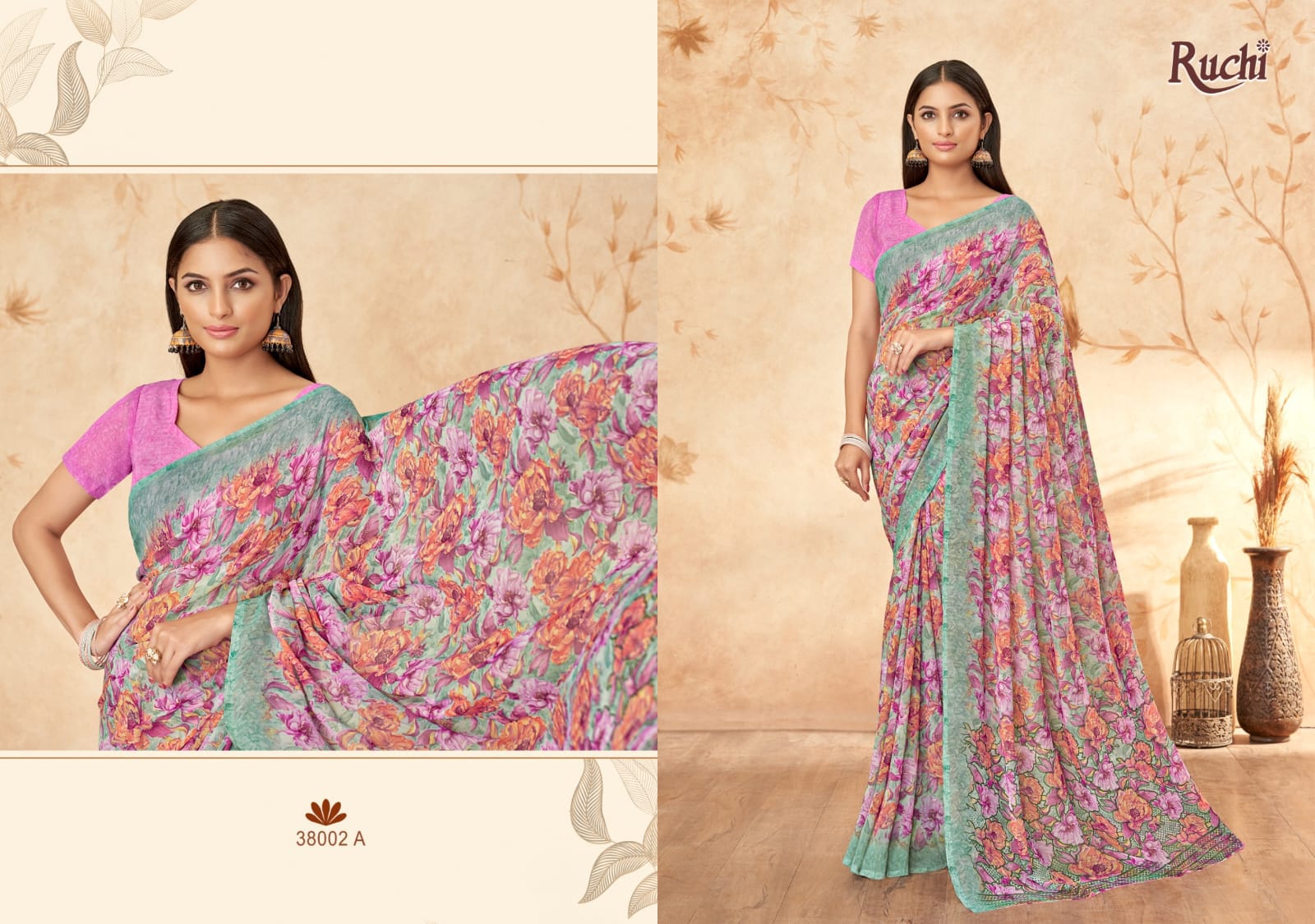 Ragaa Georgette 15 Ruchi Sarees Supplier