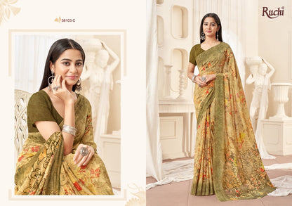 Ragaa Georgette 16 Ruchi Sarees Manufacturer India