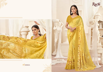 Ragaa Georgette 16 Ruchi Sarees Manufacturer India