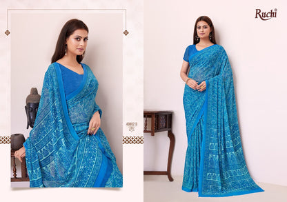 Ragaa Georgette 19 Ruchi Sarees Wholesaler Ahmedabad