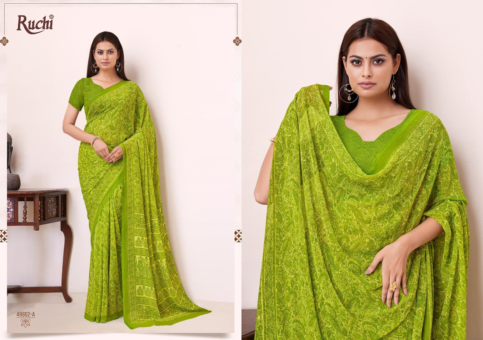 Ragaa Georgette 19 Ruchi Sarees Wholesaler Ahmedabad