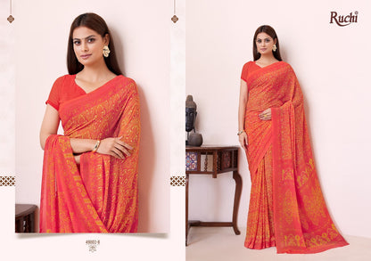 Ragaa Georgette 19 Ruchi Sarees Wholesaler Ahmedabad