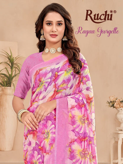 Ragaa Georgette 23 Ruchi Sarees Supplier