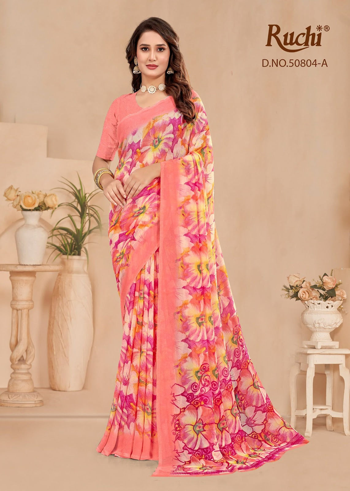 Ragaa Georgette 23 Ruchi Sarees Supplier