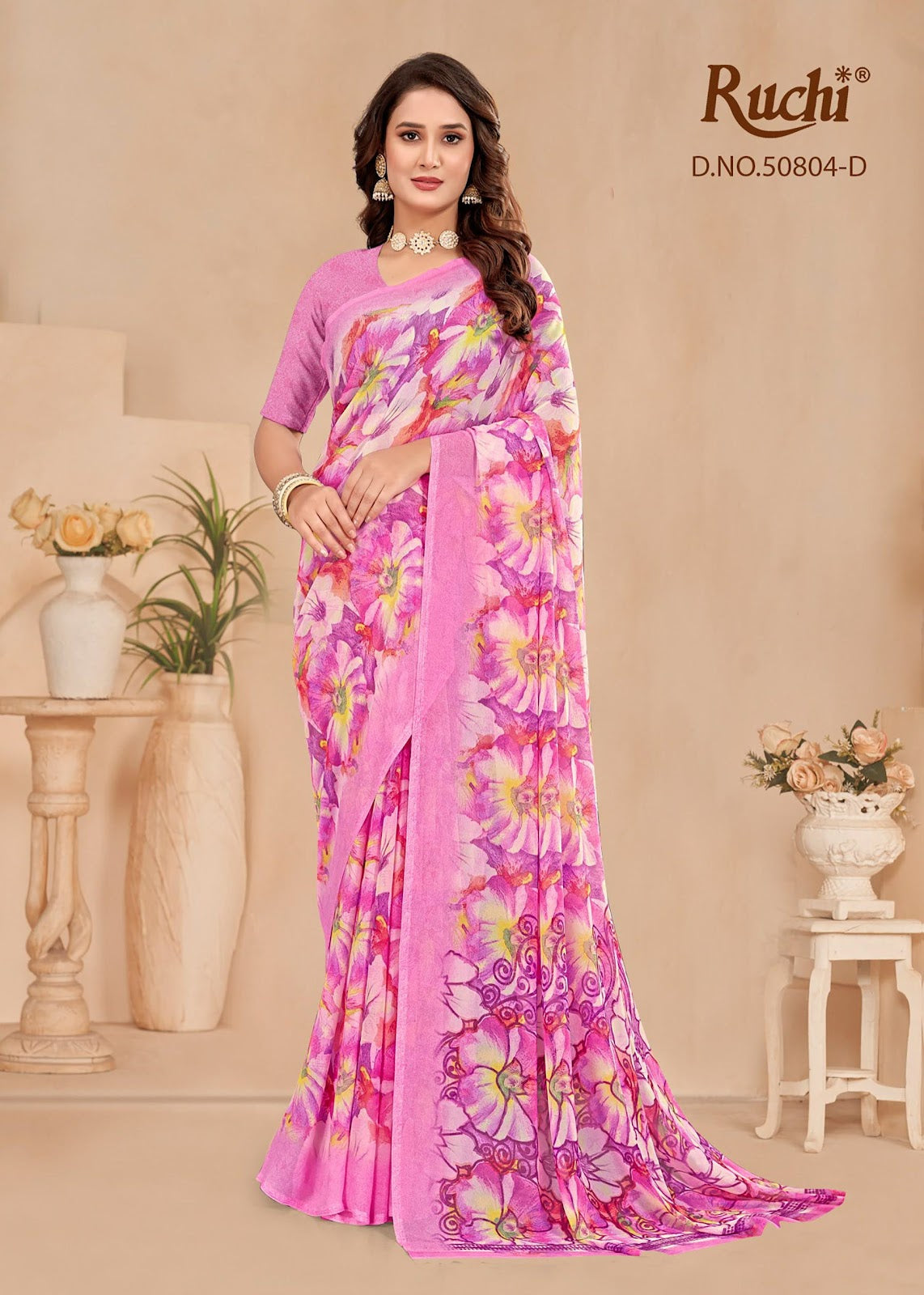 Ragaa Georgette 23 Ruchi Sarees Supplier