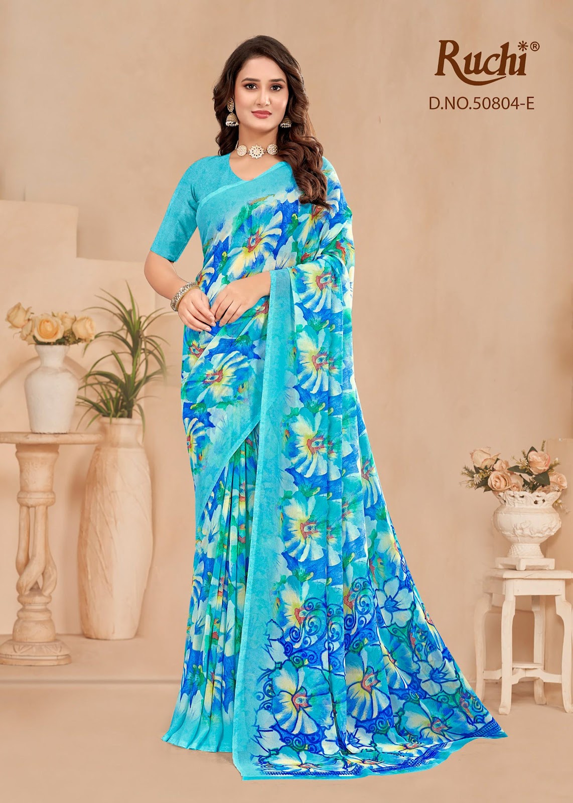 Ragaa Georgette 23 Ruchi Sarees Supplier