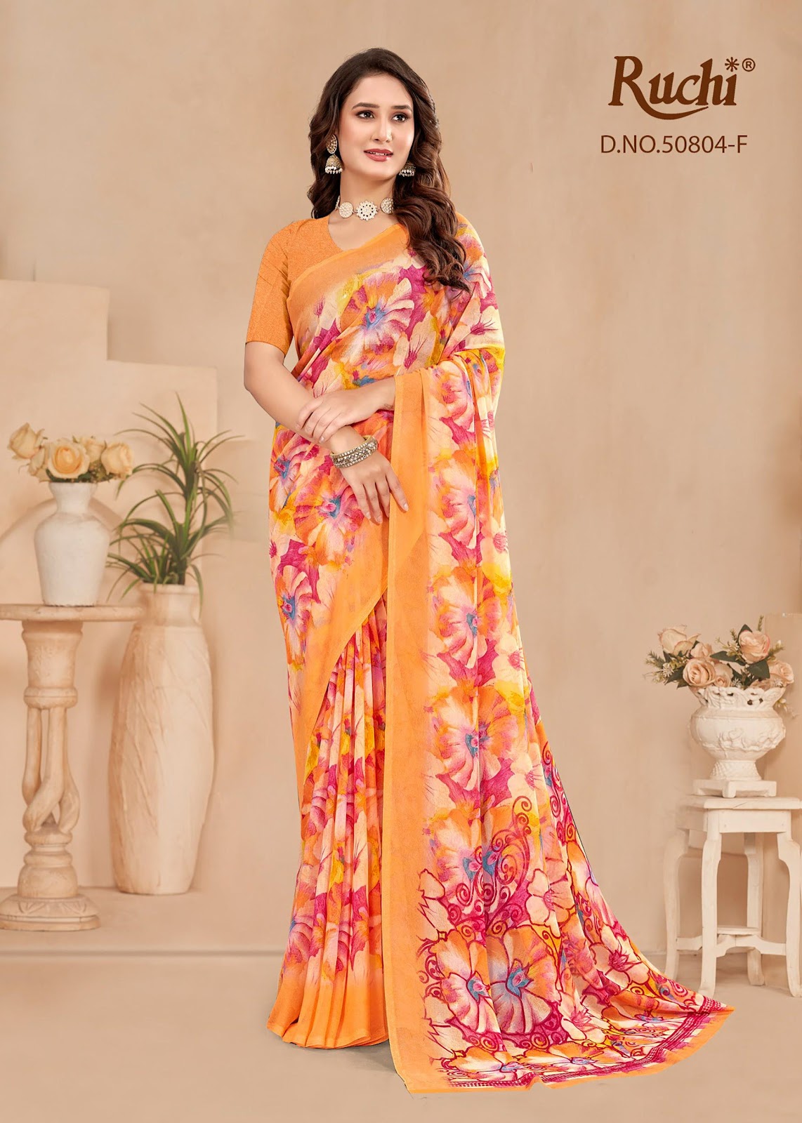 Ragaa Georgette 23 Ruchi Sarees Supplier