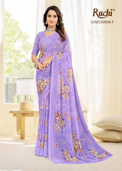 Ragaa Georgette 25 Ruchi Sarees Manufacturer