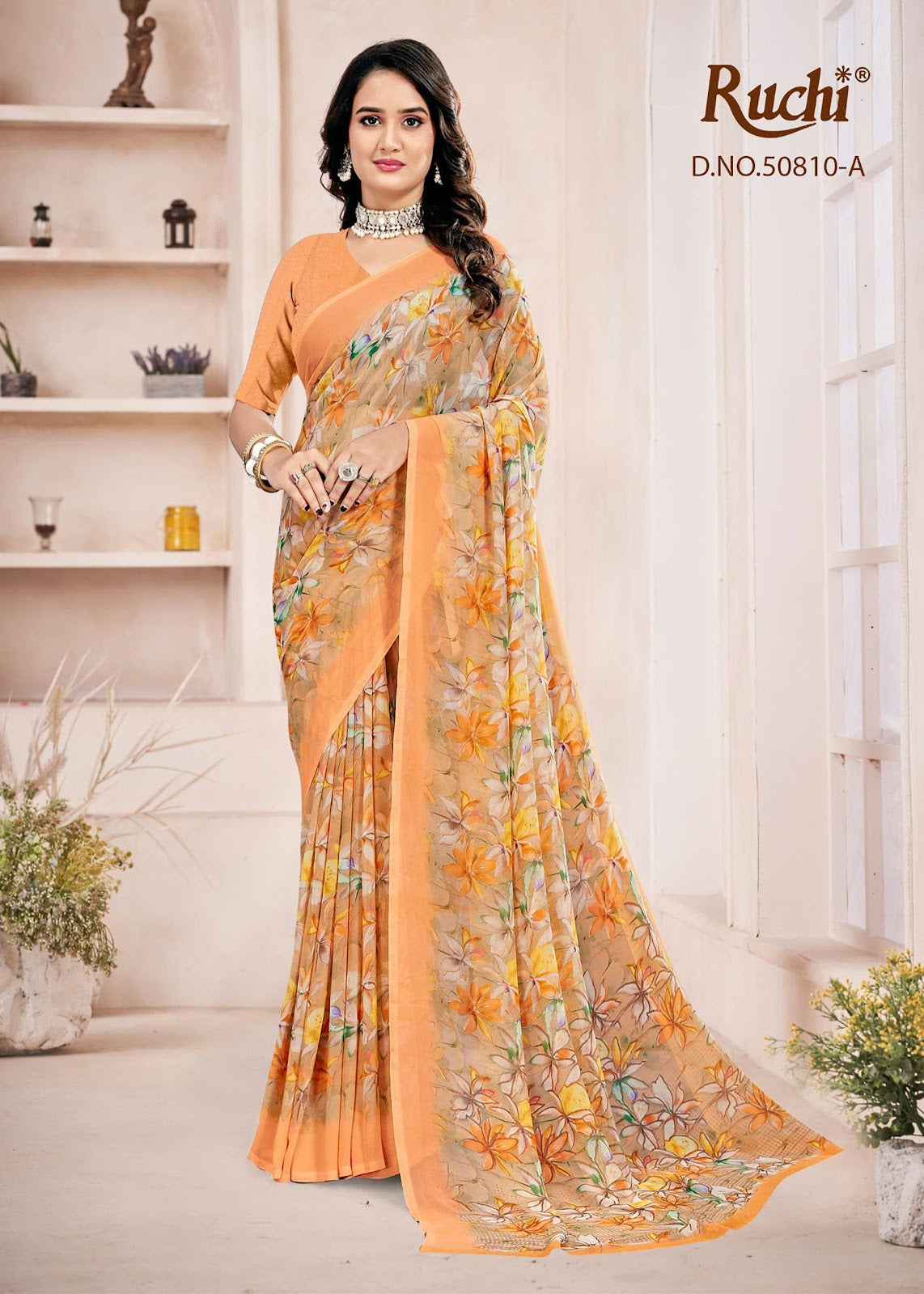 Ragaa Georgette 27 Ruchi Sarees Wholesaler India