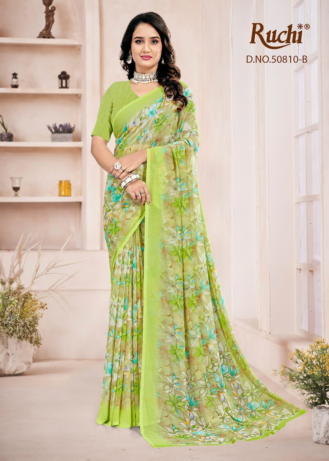 Ragaa Georgette 27 Ruchi Sarees Wholesaler India