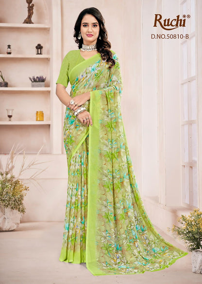 Ragaa Georgette 27 Ruchi Sarees Wholesaler India