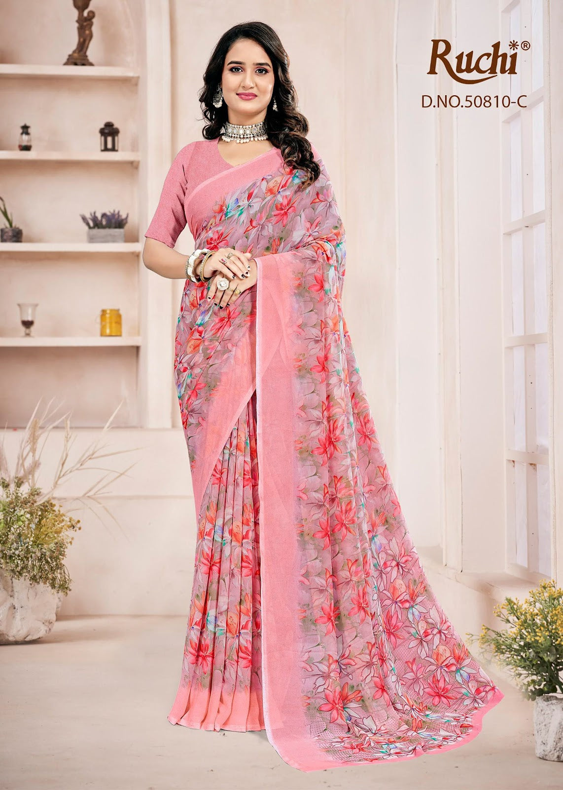 Ragaa Georgette 27 Ruchi Sarees Wholesaler India