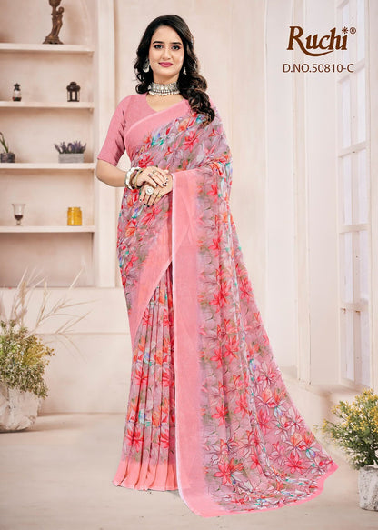 Ragaa Georgette 27 Ruchi Sarees Wholesaler India