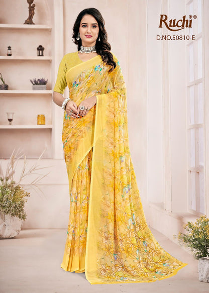 Ragaa Georgette 27 Ruchi Sarees Wholesaler India