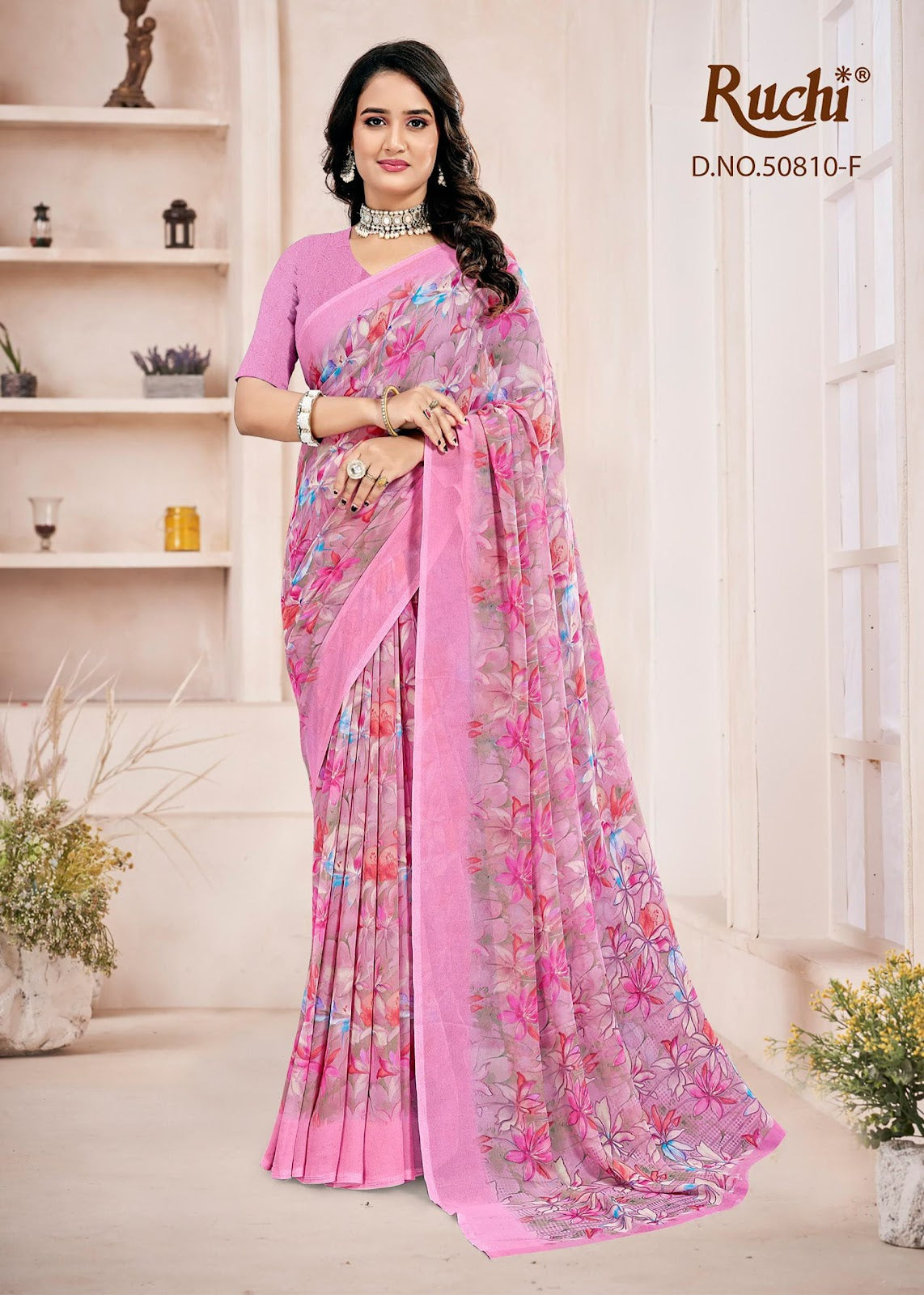 Ragaa Georgette 27 Ruchi Sarees Wholesaler India