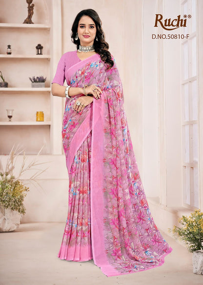 Ragaa Georgette 27 Ruchi Sarees Wholesaler India