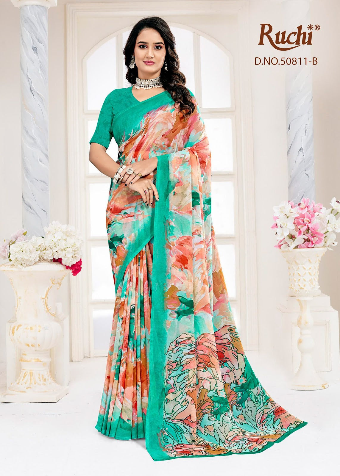 Ragaa Georgette 28 Ruchi Sarees Wholesale