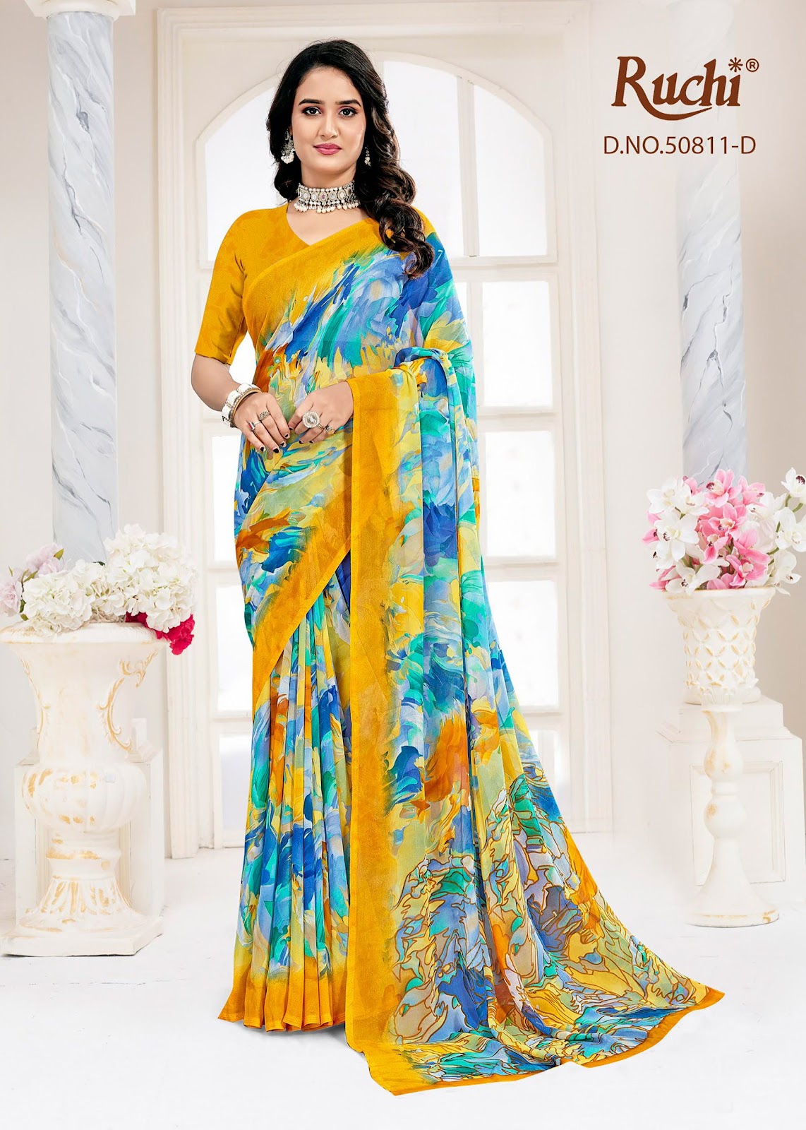 Ragaa Georgette 28 Ruchi Sarees Wholesale