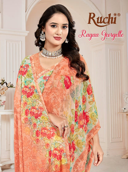 Ragaa Georgette 29 Ruchi Sarees Manufacturer Gujarat