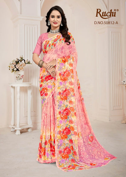 Ragaa Georgette 29 Ruchi Sarees Manufacturer Gujarat