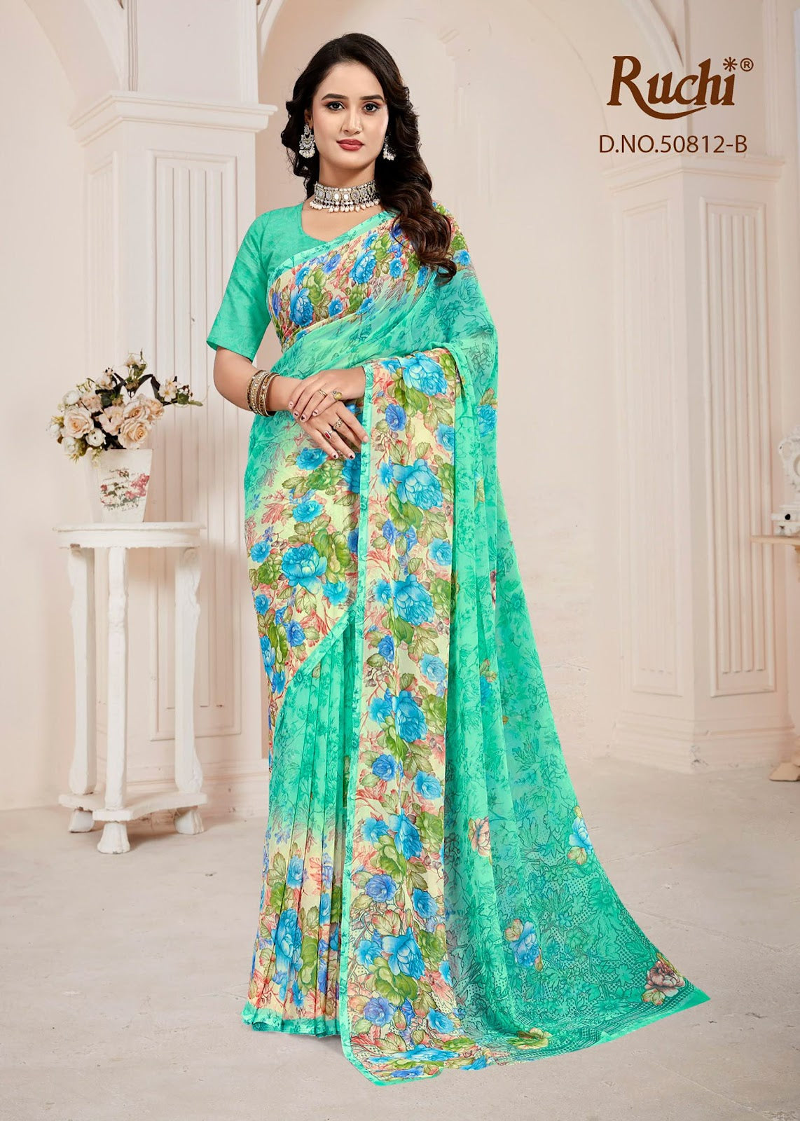 Ragaa Georgette 29 Ruchi Sarees Manufacturer Gujarat