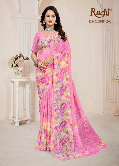 Ragaa Georgette 29 Ruchi Sarees Manufacturer Gujarat