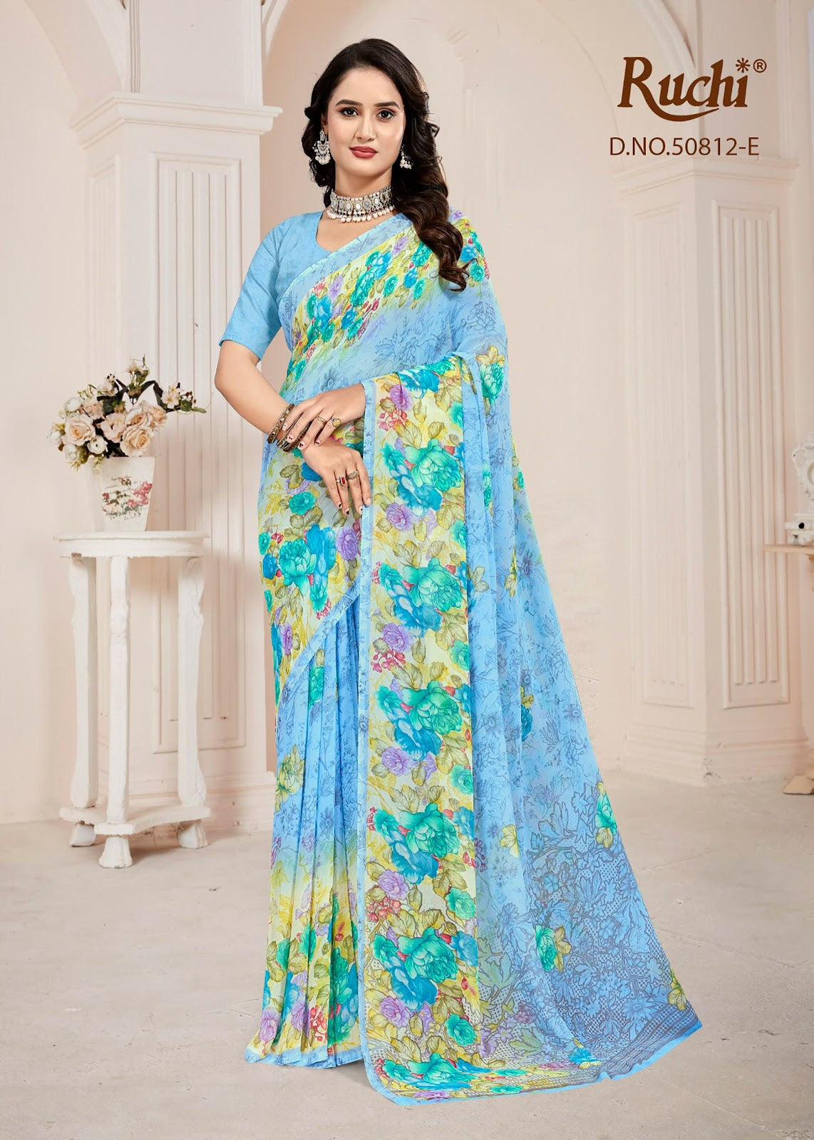 Ragaa Georgette 29 Ruchi Sarees Manufacturer Gujarat
