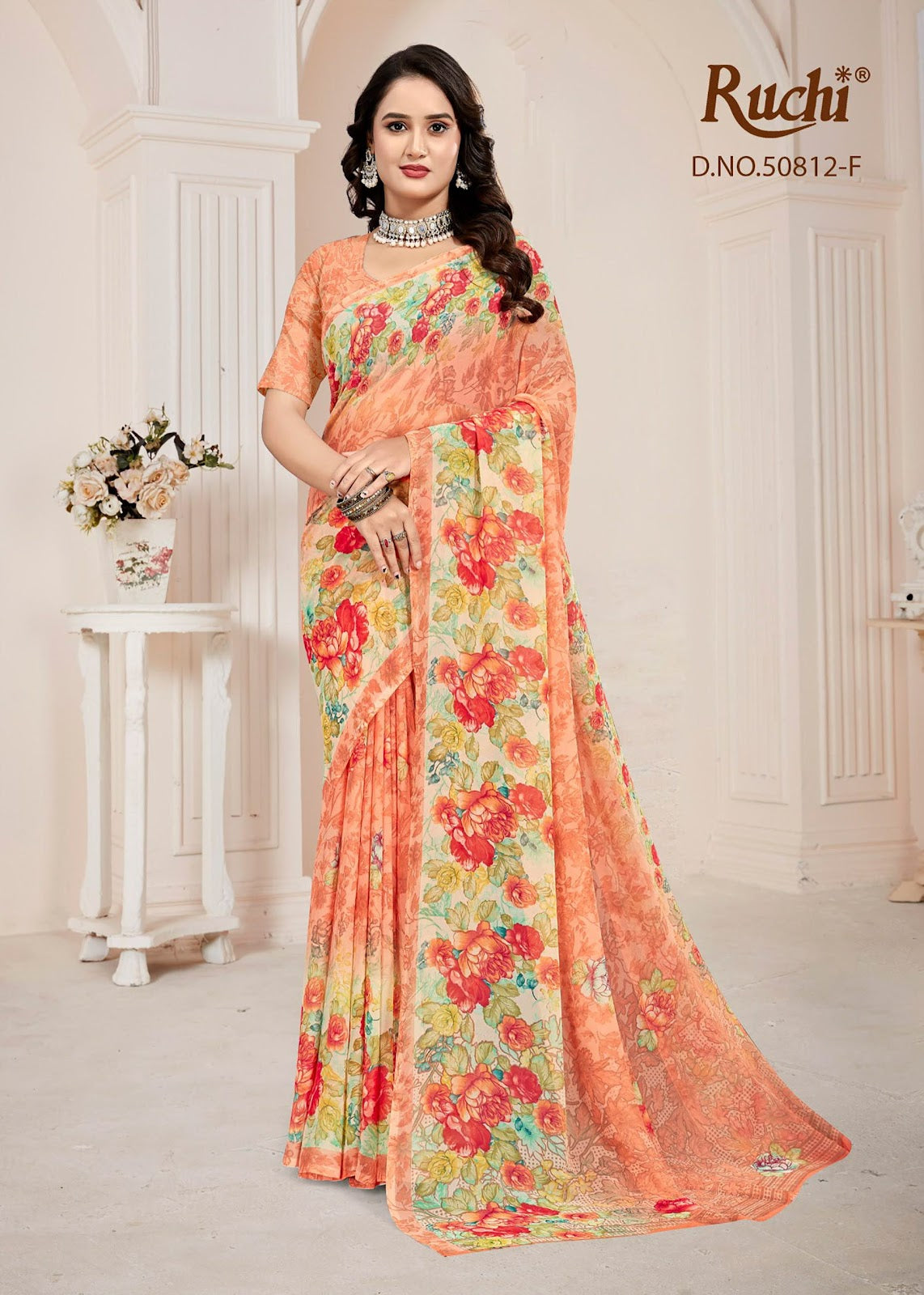 Ragaa Georgette 29 Ruchi Sarees Manufacturer Gujarat