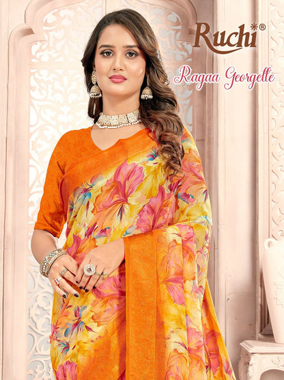 Ragaa Georgette 30 Ruchi Sarees Wholesale Price