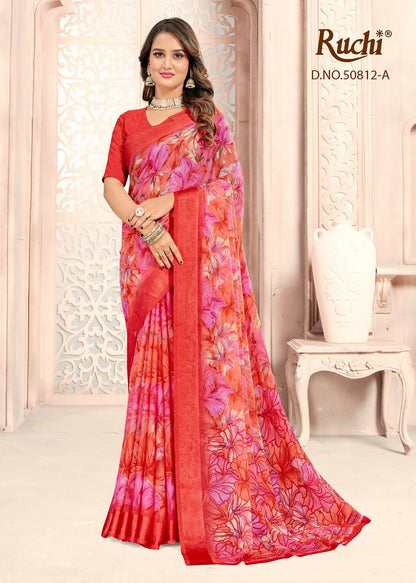 Ragaa Georgette 30 Ruchi Sarees Wholesale Price