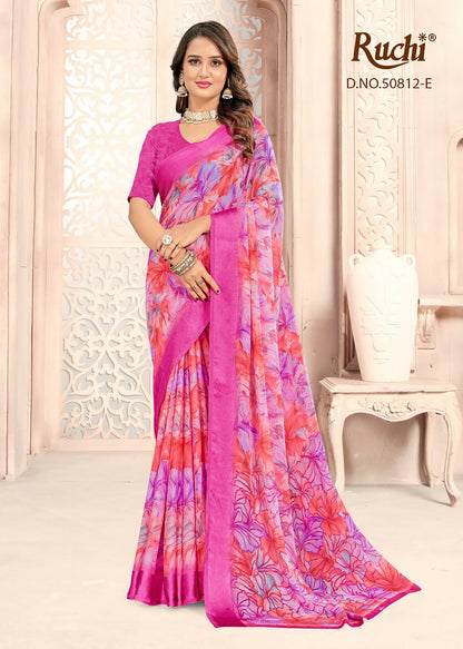 Ragaa Georgette 30 Ruchi Sarees Wholesale Price