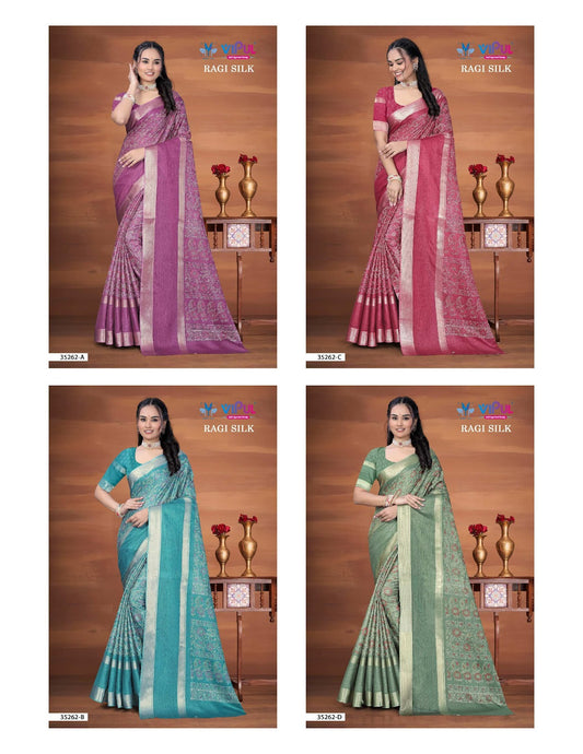 Ragi Silk Vipul Sarees Manufacturer Ahmedabad