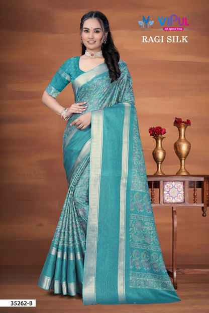Ragi Silk Vipul Sarees Manufacturer Ahmedabad