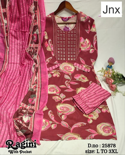Ragini 150626 Jnx Rayon Readymade Pant Style Suits Exporter India