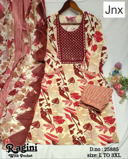 Ragini 150626 Jnx Rayon Readymade Pant Style Suits Exporter India