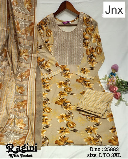 Ragini 150626 Jnx Rayon Readymade Pant Style Suits Exporter India