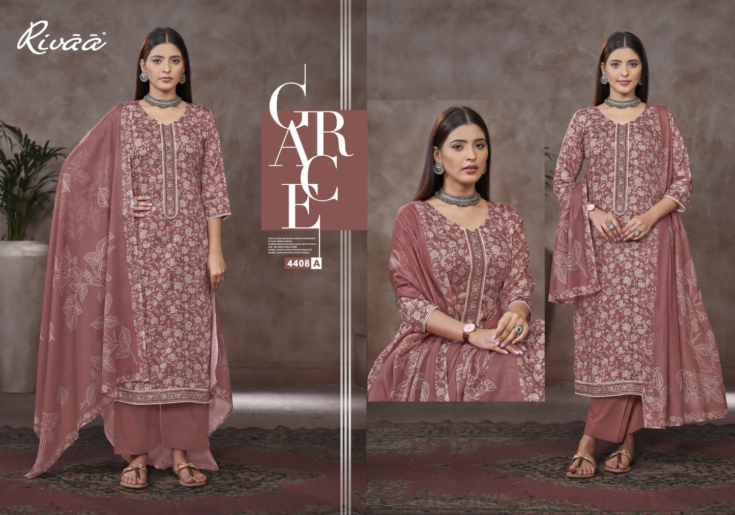 Ragini 2 Rivaa Jam Satin Plazzo Style Suits Supplier Gujarat