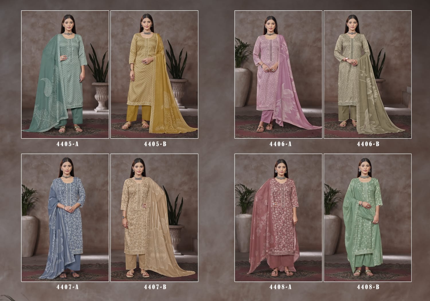 Ragini 2 Rivaa Jam Satin Plazzo Style Suits Supplier Gujarat