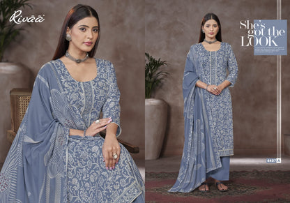 Ragini 3 Rivaa Pashmina Suits Supplier India