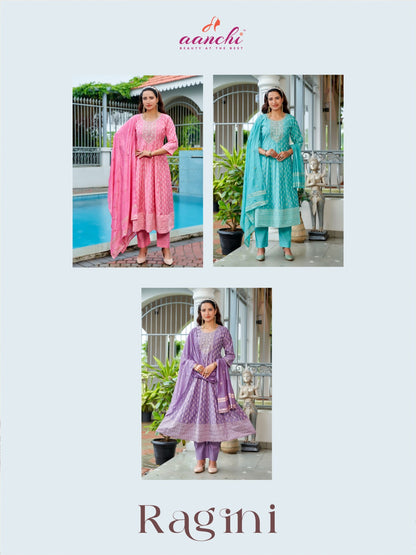 Ragini Aanchi Roman Readymade Anarkali Suits Manufacturer Gujarat