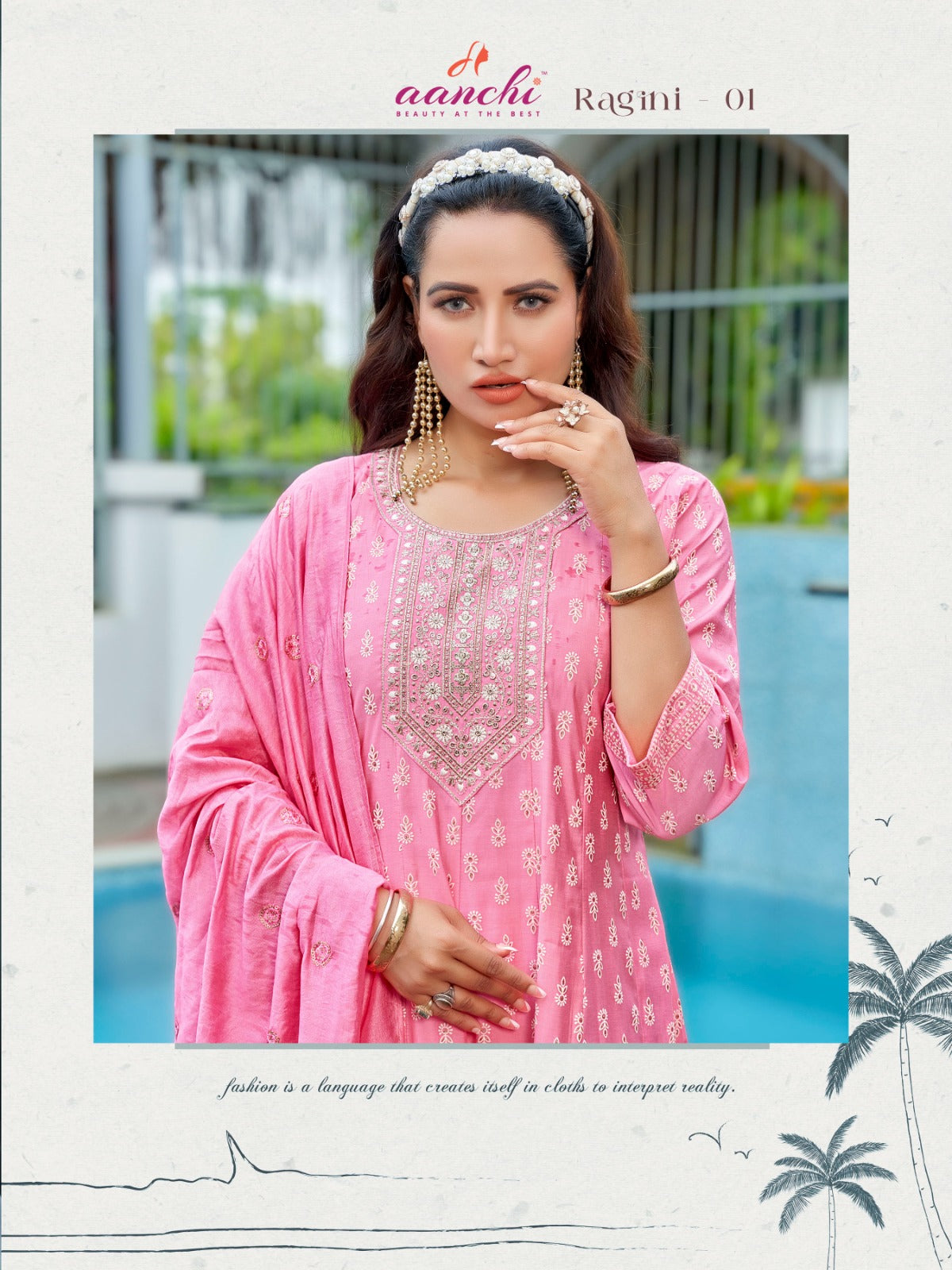 Ragini Aanchi Roman Readymade Anarkali Suits Manufacturer Gujarat