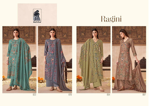 Ragini Sahiba Staple Twill Plazzo Style Suits Supplier Gujarat