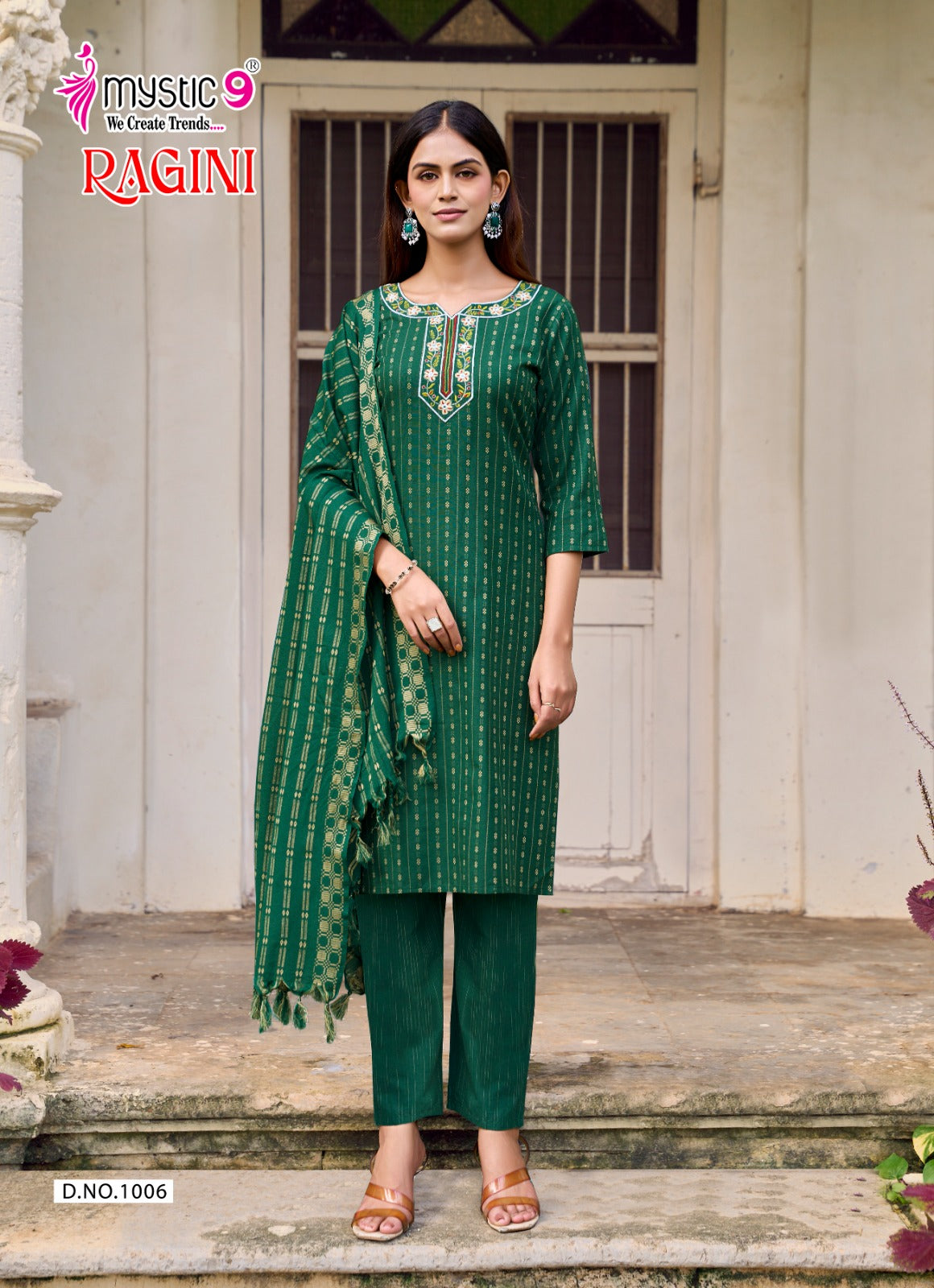 Ragini Vol 1 Mystic 9 Handloom Readymade Pant Style Suits Exporter Gujarat