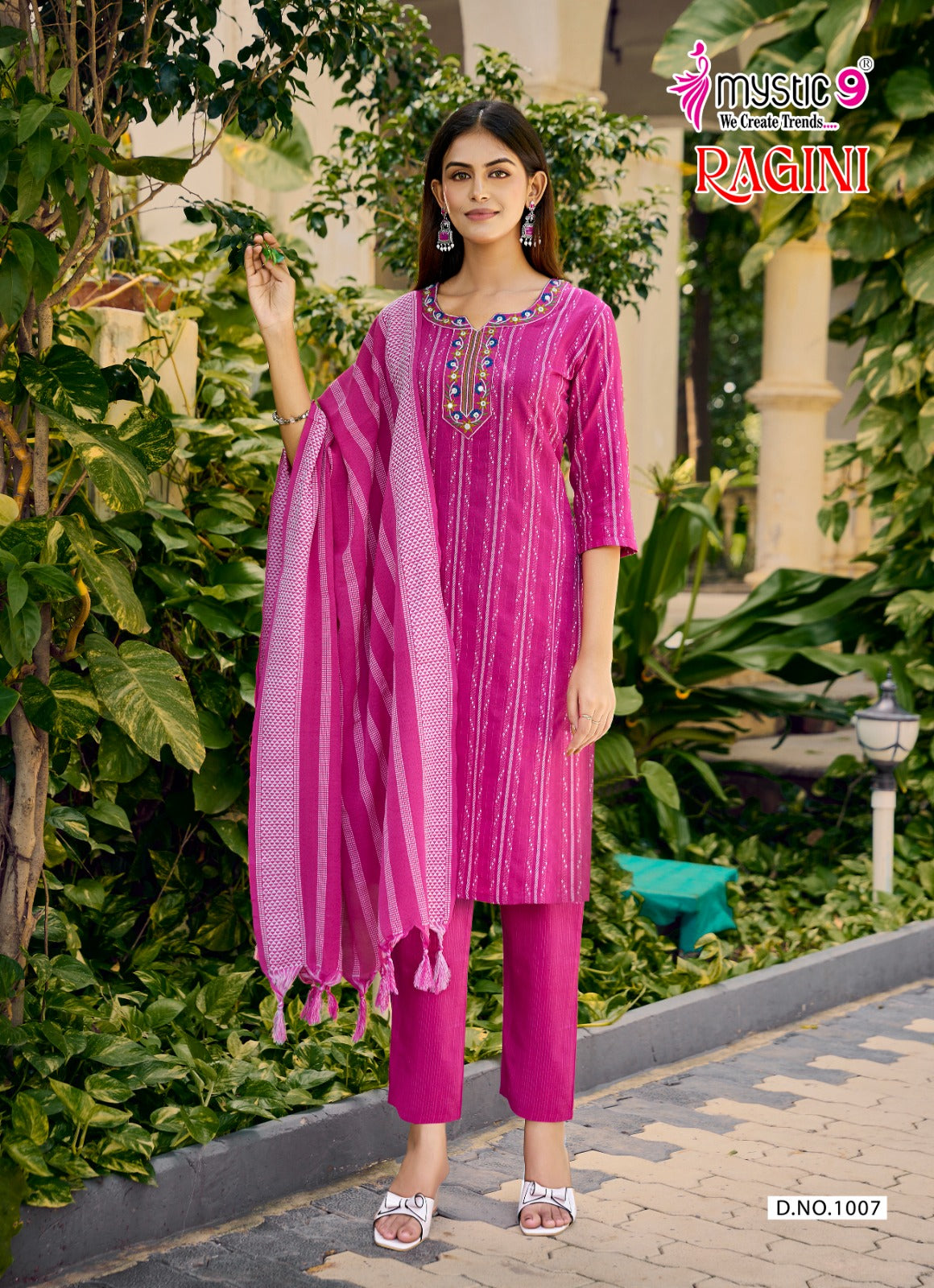 Ragini Vol 1 Mystic 9 Handloom Readymade Pant Style Suits Exporter Gujarat