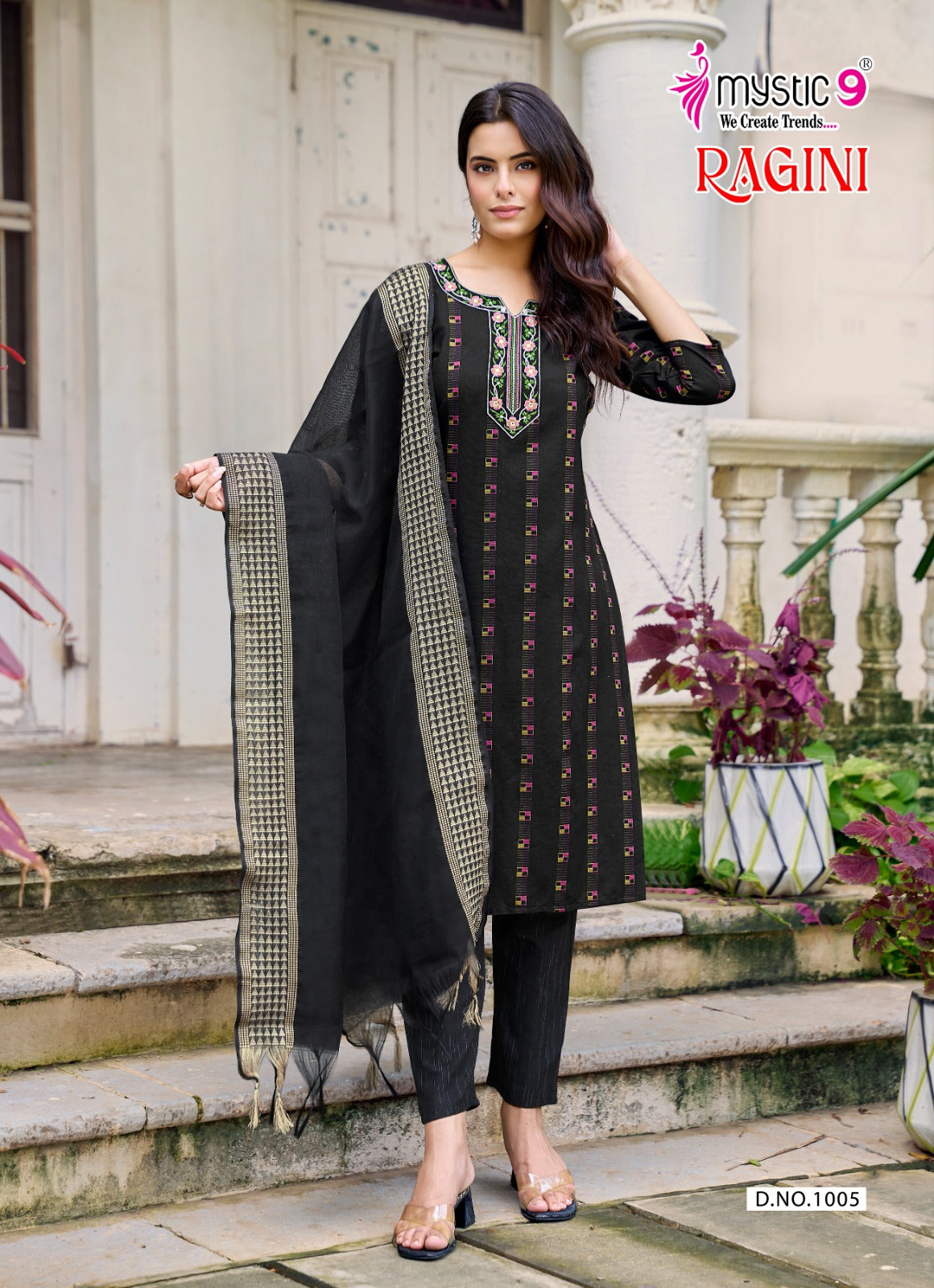 Ragini Vol 1 Mystic 9 Handloom Readymade Pant Style Suits Exporter Gujarat