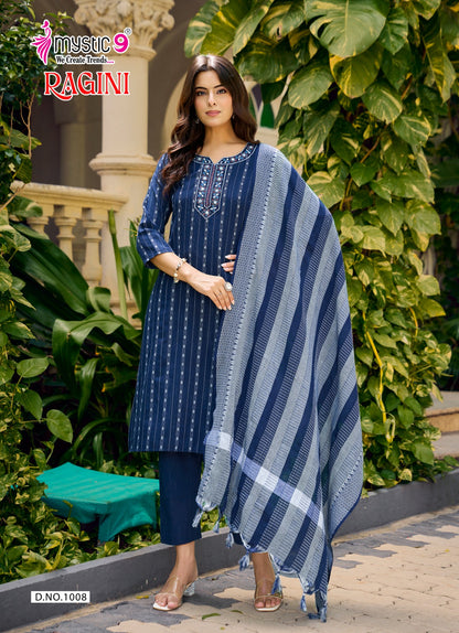 Ragini Vol 1 Mystic 9 Handloom Readymade Pant Style Suits Exporter Gujarat