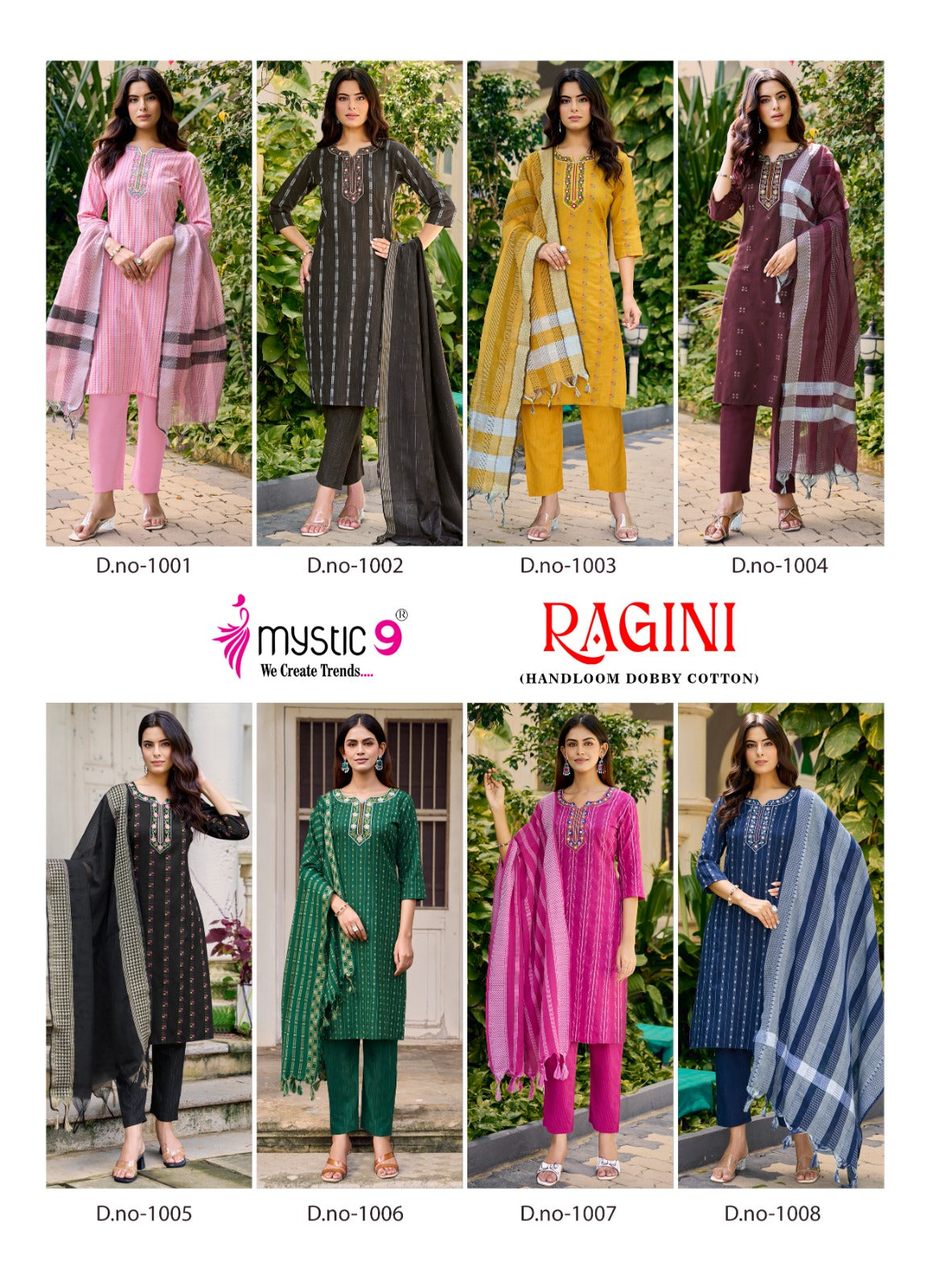 Ragini Vol 1 Mystic 9 Handloom Readymade Pant Style Suits Exporter Gujarat