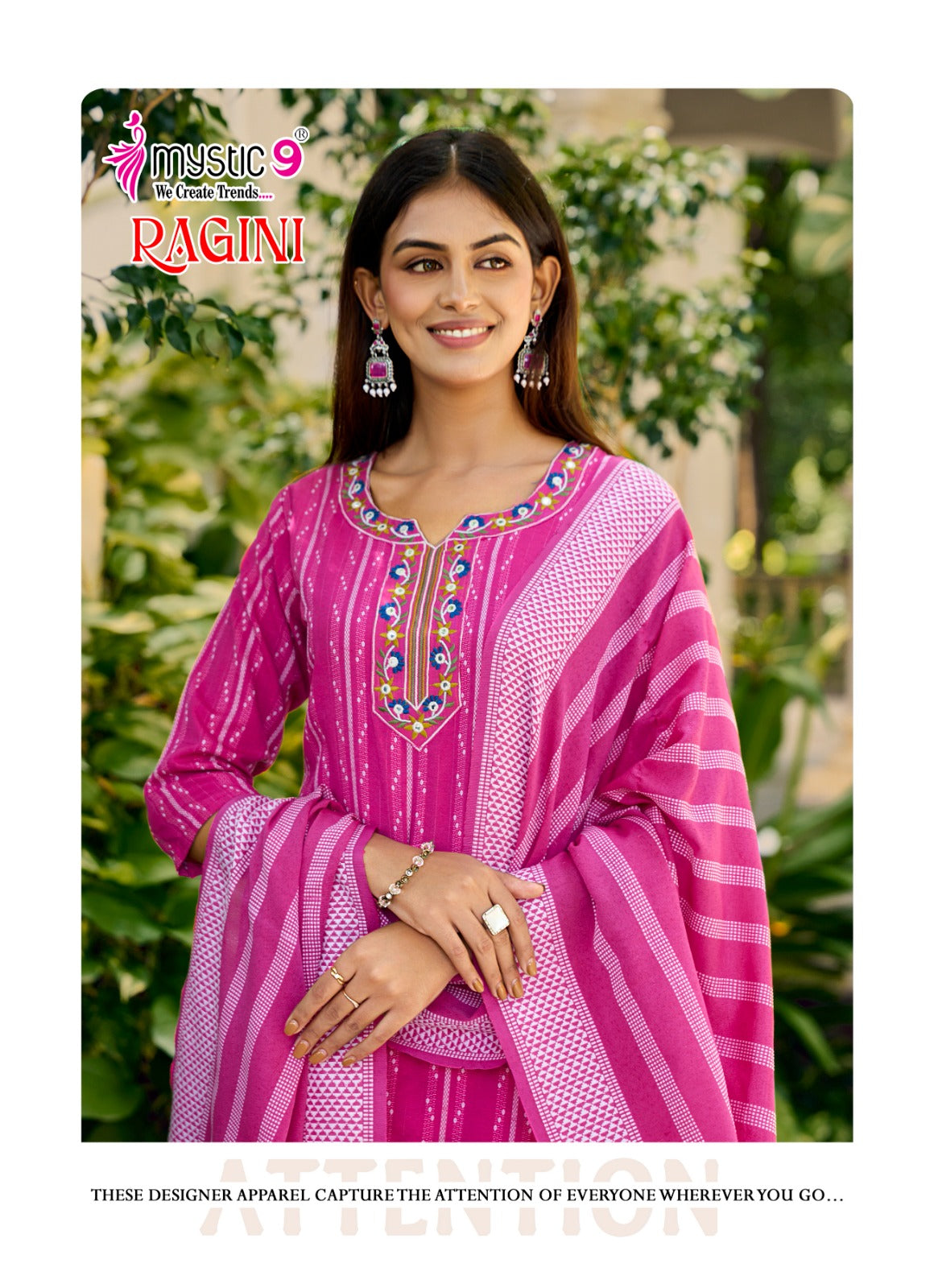 Ragini Vol 1 Mystic 9 Handloom Readymade Pant Style Suits Exporter Gujarat